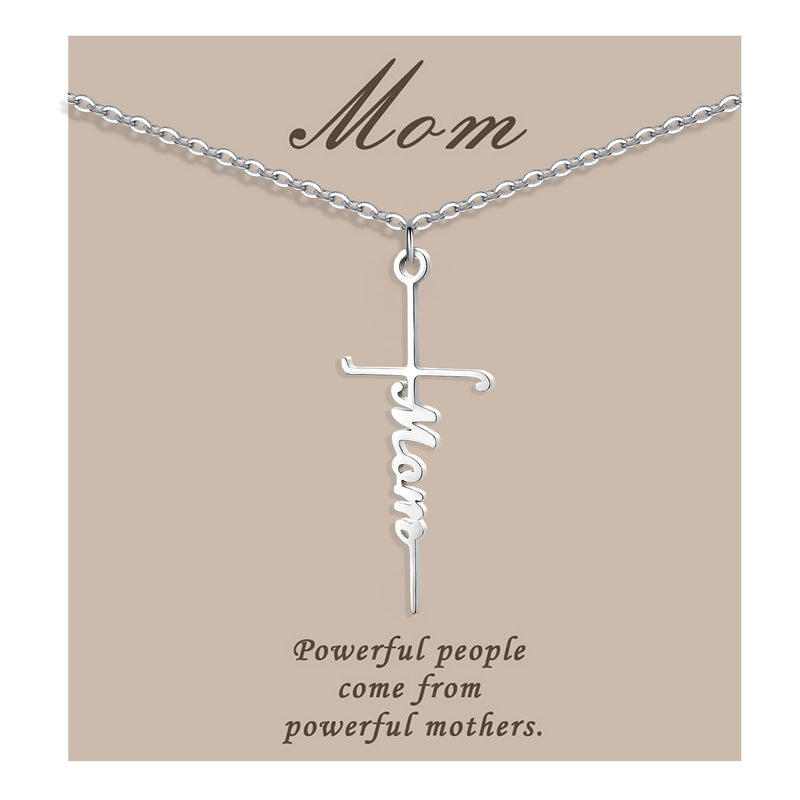 Cross Mom Necklace